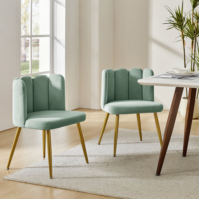 Pieraldo Upholstered Side Chair, Sage