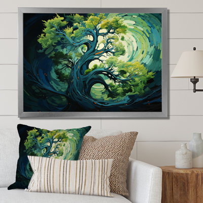 Redwood Tree Symphony Of Green Framed On Canvas Print -  Red Barrel Studio®, 2A03923EC7844DDCBC51BC8F0801A955