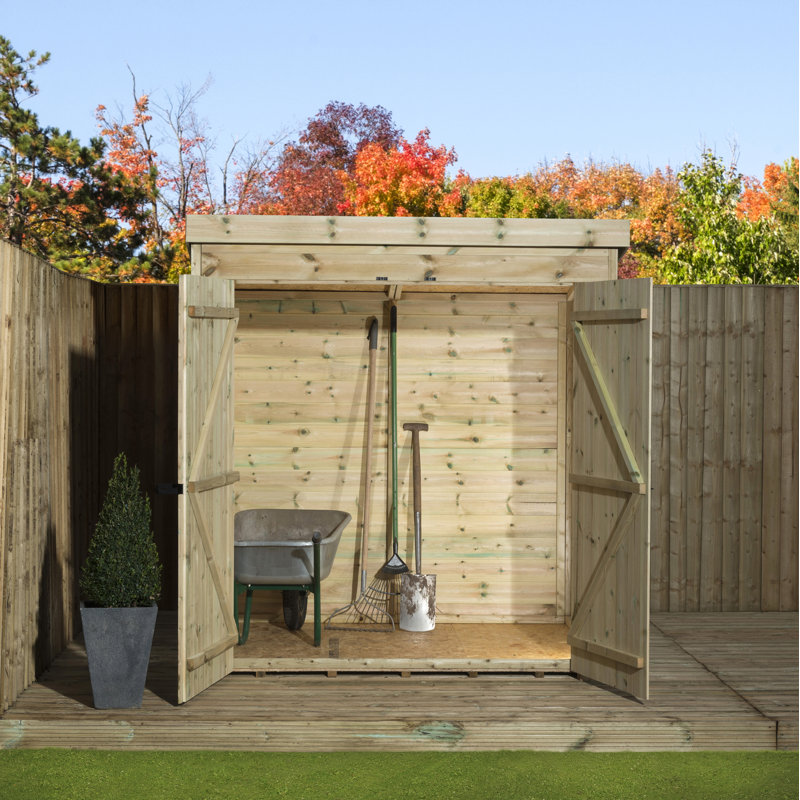 Shiplap Pent Wooden Shed, 6ft. x 5ft.