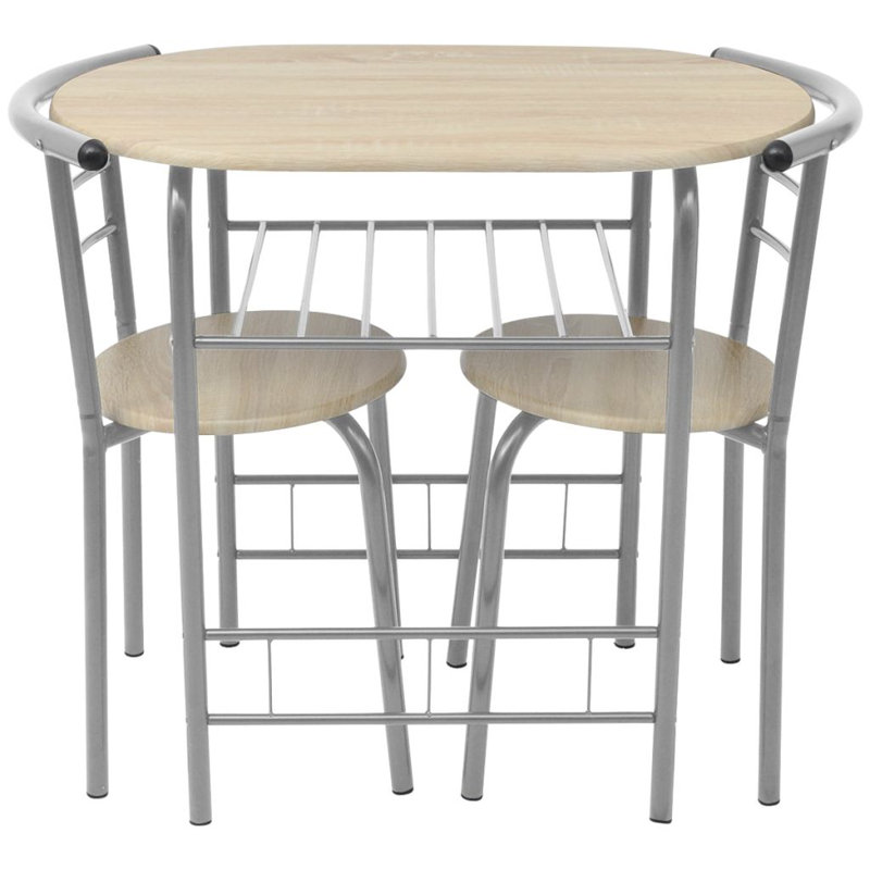 Raymond 2 - Person Dining Set, Silver