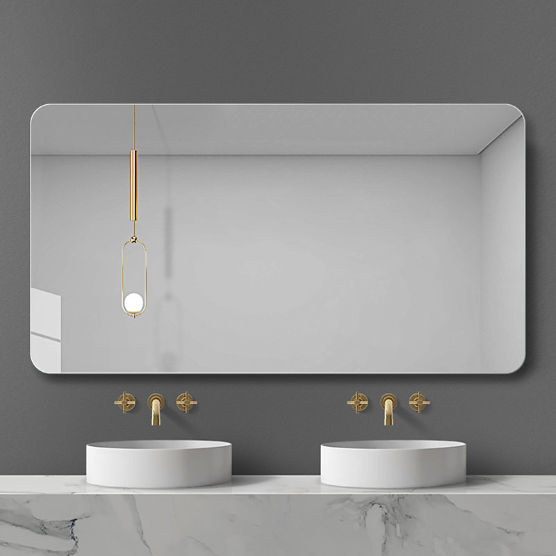 Miroir de salle de bain, miroir mural pour salle de bain anti-buée