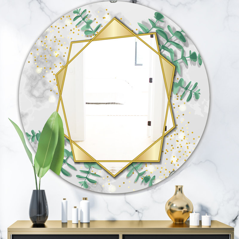 Miroir d'appoint Eucalyptus, H 23,6 po x l 23,6 po