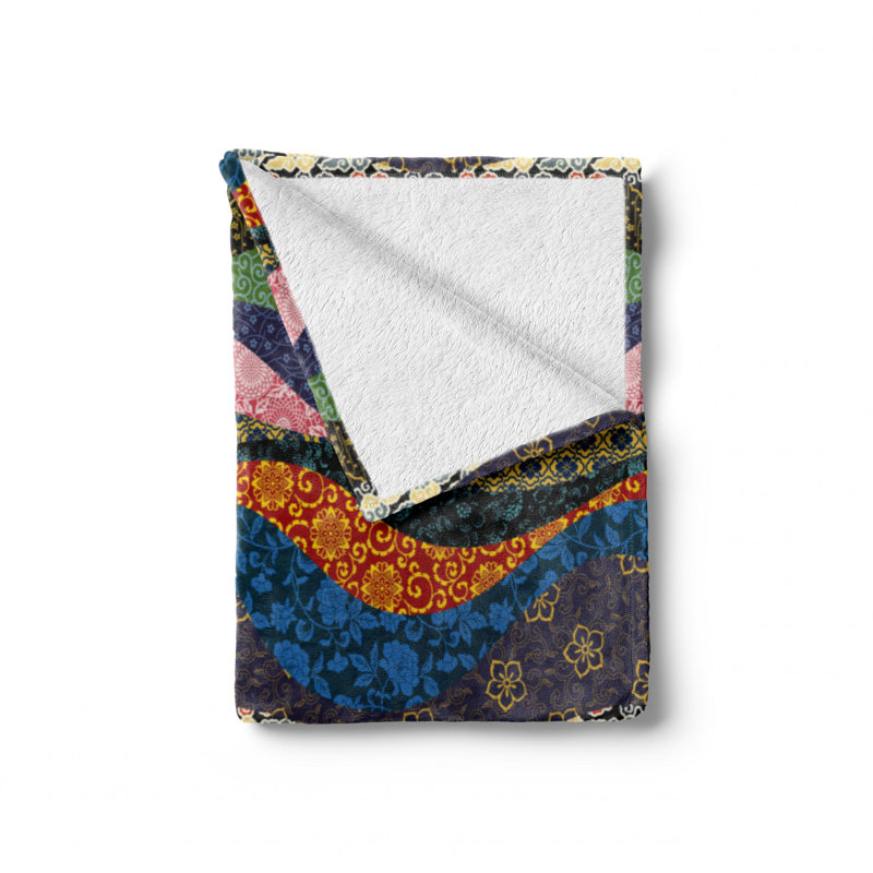 Hand Woven Throw Blanket, 70" W x 90" L