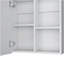 Pharmacie H 21,1 po, 1 porte, 4 tablettes, 1 miroir, blanc-982544183
