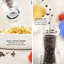Set of 2 Manual Salt and Pepper Mills with Twist to Grind Mechanism, Adjustable From Coarse to Fine, Colour Me Happy-1283481130
