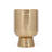 Davina Gold Metal Floor Planters, Set Of 3