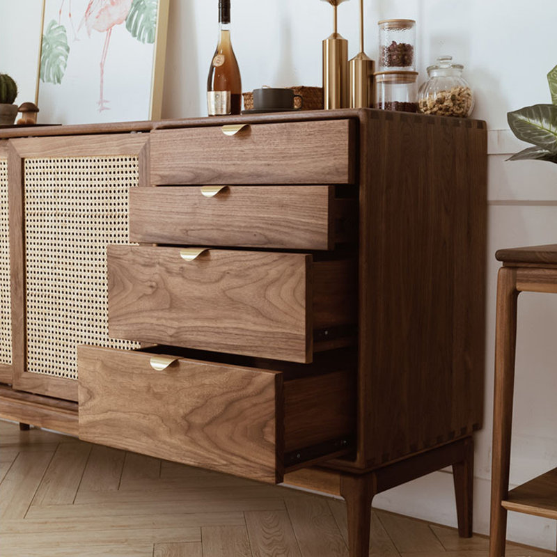 Armoire de rangement et buffet moderne et minimaliste, 35.43" H x 47.24" W x 17.72" D
