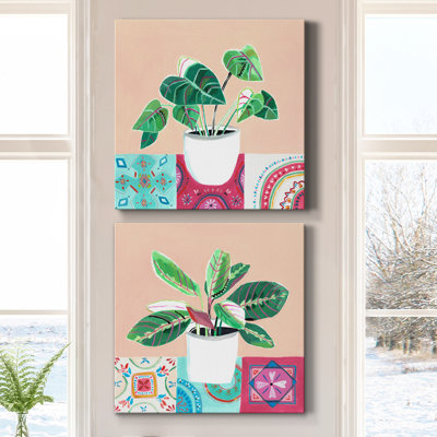 «Growing Happy I», ensemble de 2 peintures