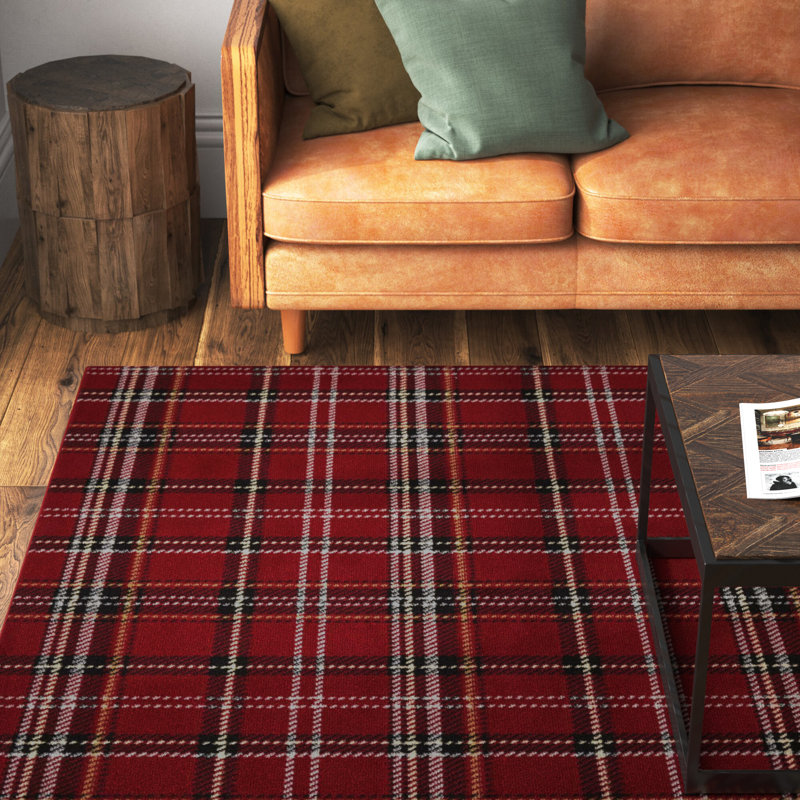 Sandweiler Plaid Area Rug, Rectangle 160 x 221cm