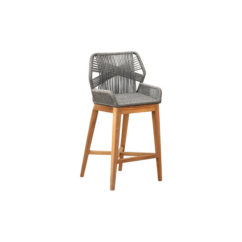 Ensemble de 2 tabourets de bar Beverly, Gris, 26"