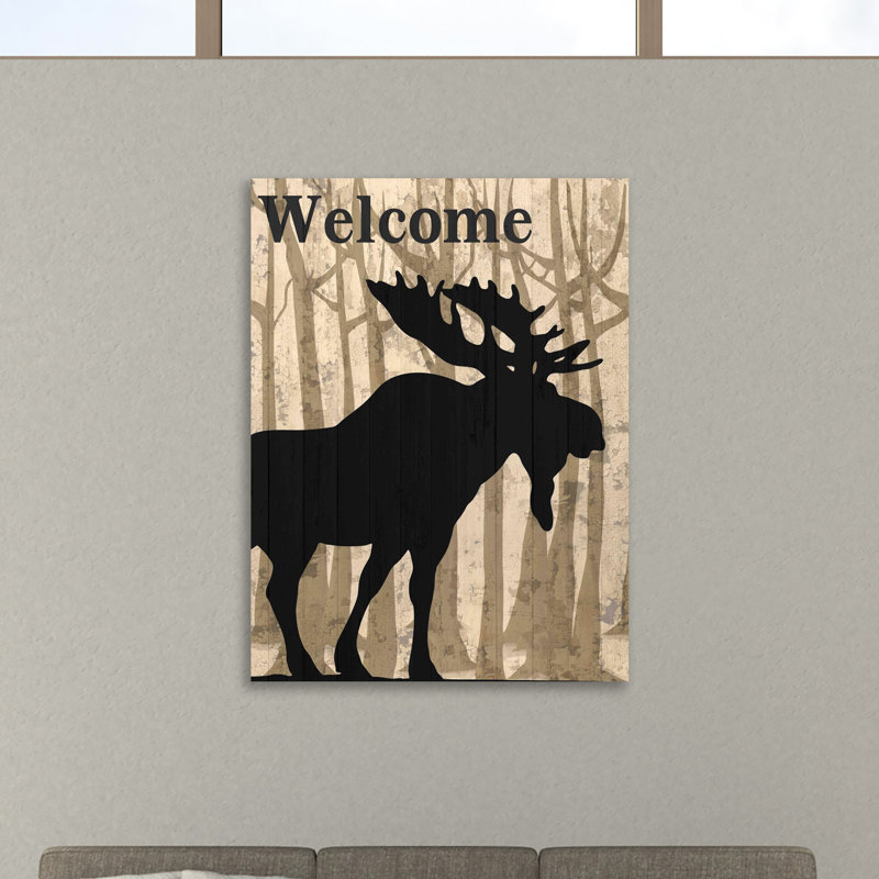 Welcome To The Lodge by Kimberly Allen - Wrapped Canvas Print, 41cm H x 30cm W x 4cm D