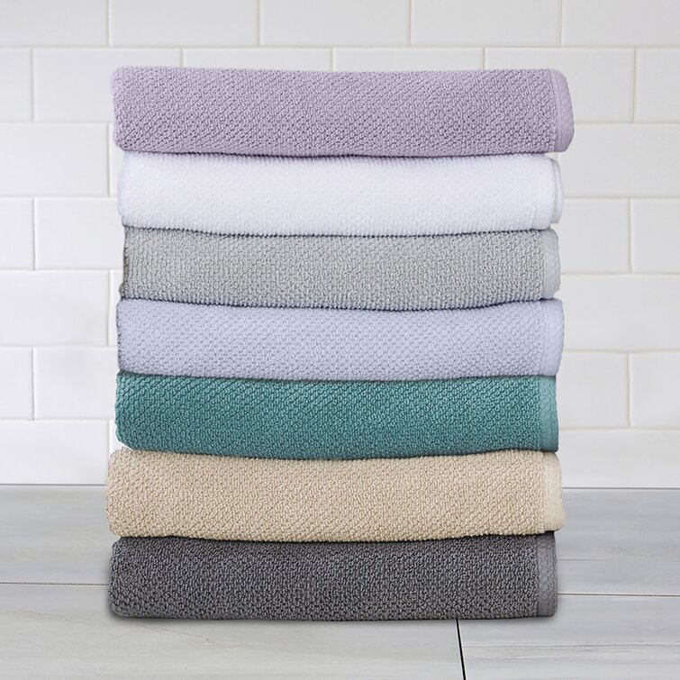 Espalma Summit 6-Piece Lavender Solid Cotton Bath Towel Set 856891