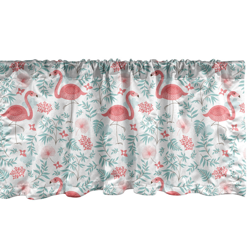 Cantonnière Ambesonne Flamingo, L 42 po x L 18 po