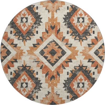 Premium Machine Washable Crestover AMF1878 Aztec Rug