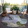 Machine Washable Indoor/Outdoor Segin ACN1119 Olive Rug