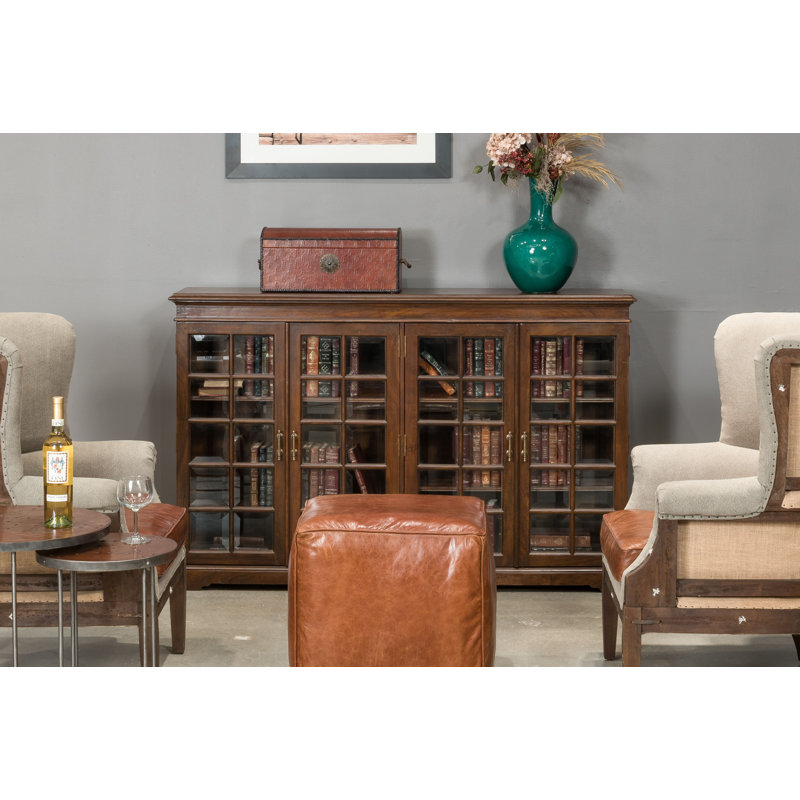 Morgan Solid Wood Bookcase, Walnut/Dark Brown
