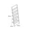 Zeppelin 193cm H x 65cm W Ladder Bookcase