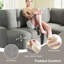 Canapé-lit en U, canapé-lit escamotable avec port USB, rangement pour chaise longue