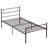Twin Size Bed Frame, Metal Bed with Headboard, Heavy-Duty Platform Bed, Mattress Foundation with Slats Support, No Box Spring Needed-2041442011-2021359671