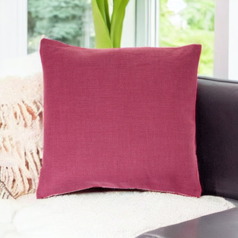 Linen Reversible Pillow Cover