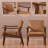 Asmat 24.5" W Mid-Century Modern Armchair with Solid Wood Legs-465920549