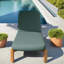 Chaise de patio réglable en bois d'acacia