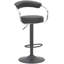 Shubhika Swivel Upholstered Adjustable Height Counter Stool with Metal Frame-1808610330