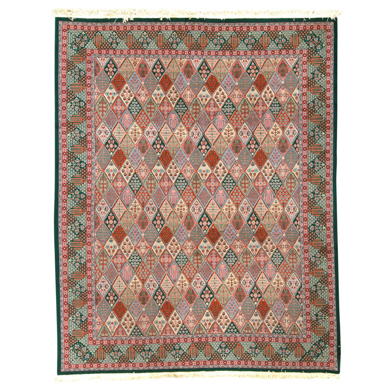 Tapis multicolore de haute qualité noué à la main