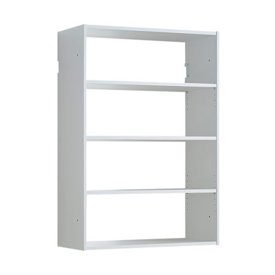 Devi White Wall Mounted Wood Closet System