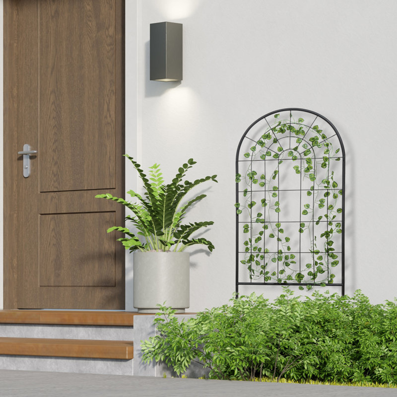 Treillis de jardin noir mat 4 pieds