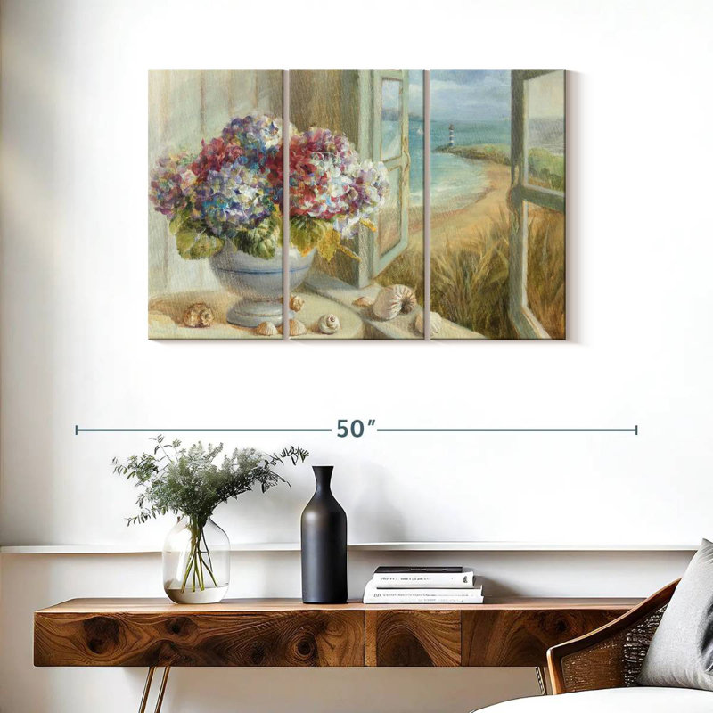 Harnek Coastal Hydrangea I, 24" H x 38" W