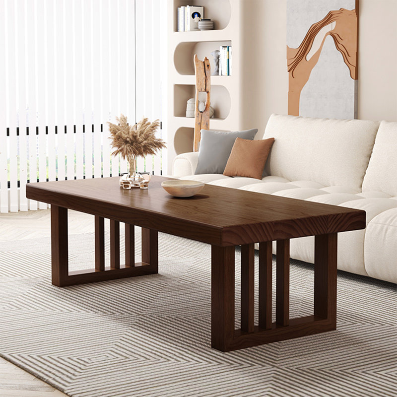 Table de salon moderne et simple rectangulaire, H 22,8 po x l 39,4 po x P 23,6 po