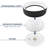 17-Inch LED Flush Mount Ceiling Light, 5CCT, 2420 Lumens, 34W CRI 90 Dimmable Ceiling Light Fixture With Interchangeable Canopy