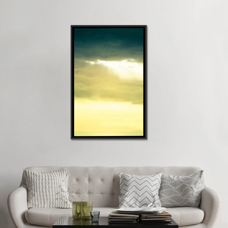 «Cloud Formations VII», impression sur toile, H 26 po x l 18 po x P 1,5 po, Toile avec cadre noir, Pas de tapis