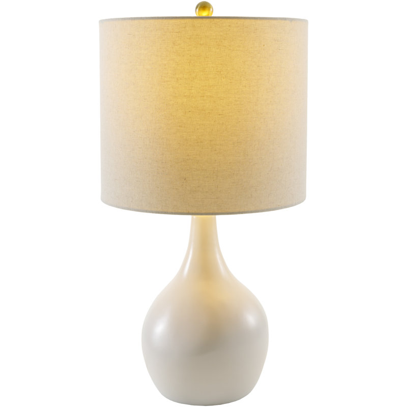 Jeselle Ceramic Table Lamp, Cream