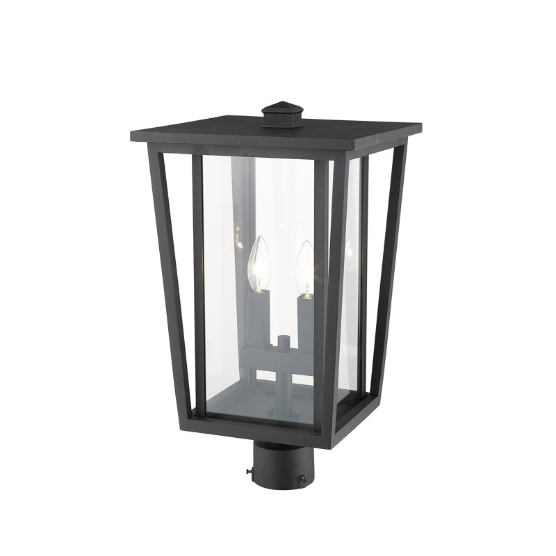 Luminaire suspendu à 2 lumières Amreet, Noir