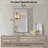 Modern Metal Tube Framed Rectangle Pivot Mirror Adjustable Tilting Bathroom Mirror-65135046-65135043