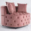 Fauteuil d'appoint pour fauteuil de salon classique, fauteuil de loisir moderne avec revêtement confortable et design élégant.-108390375