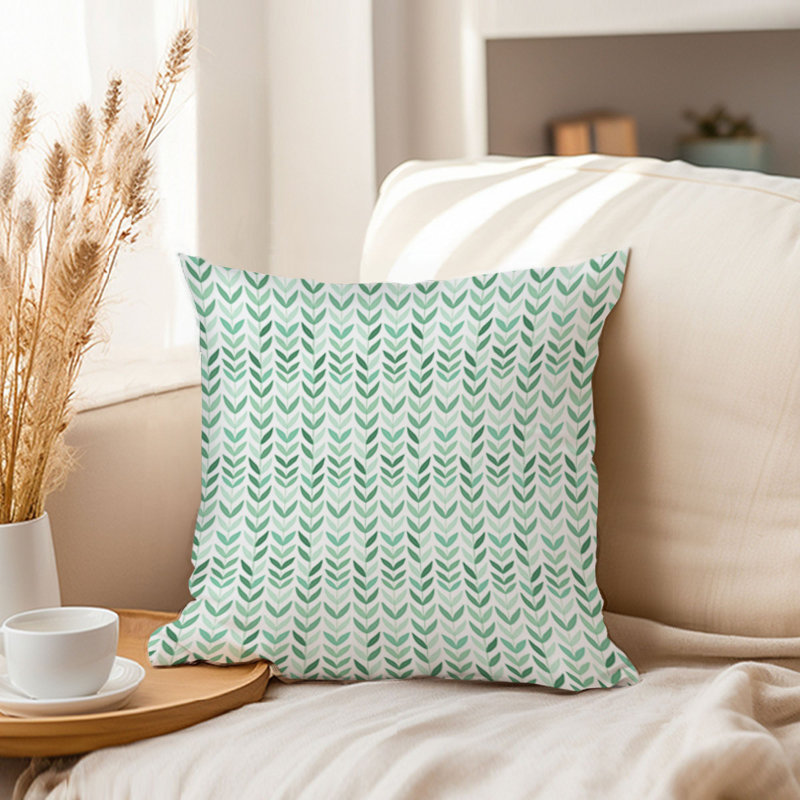 Abstract Mint Pattern XVII Patterns Modern, 16" H x 16" W