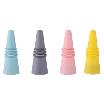 1/4 de bouteille de liège en silicone à grande étanchéité vis à vis sans odeur, à l'épreuve des odeurs, universel, frais, champagne, bouchons de bouteille de bière