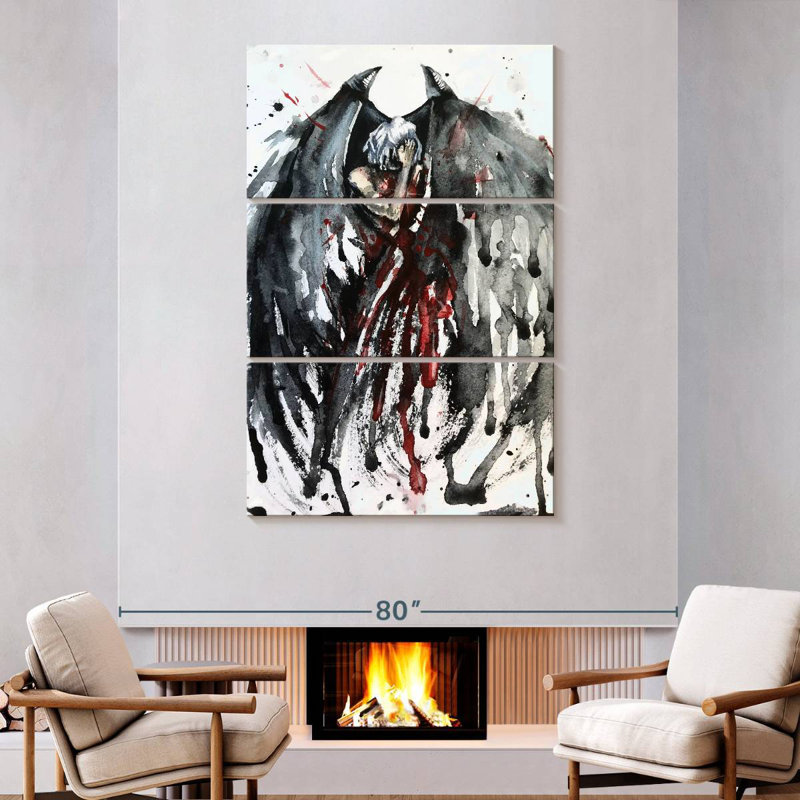 Kelan Crying Angel, 74" H x 48" W
