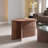 Modern Walnut And Sapphire Marble Irregular Coffee Table Nesting Set