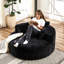 Canapé-lit simple en chenille de 55 pi pour salle de projection, installation facile, rembourrage en mousse noire, coussin