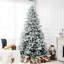 Arbre de Noël artificiel enneigé avec 994 pointes, support en métal pliable, assemblage facile, arbre de Noël articulé pour la maison, le bureau, les fêtes,-1036252614