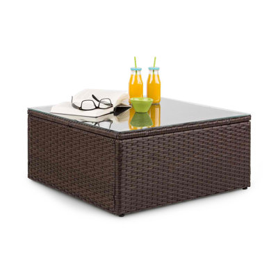Theia Square Wicker Outdoor Coffee Table , 67cm cm W 65cm cm D