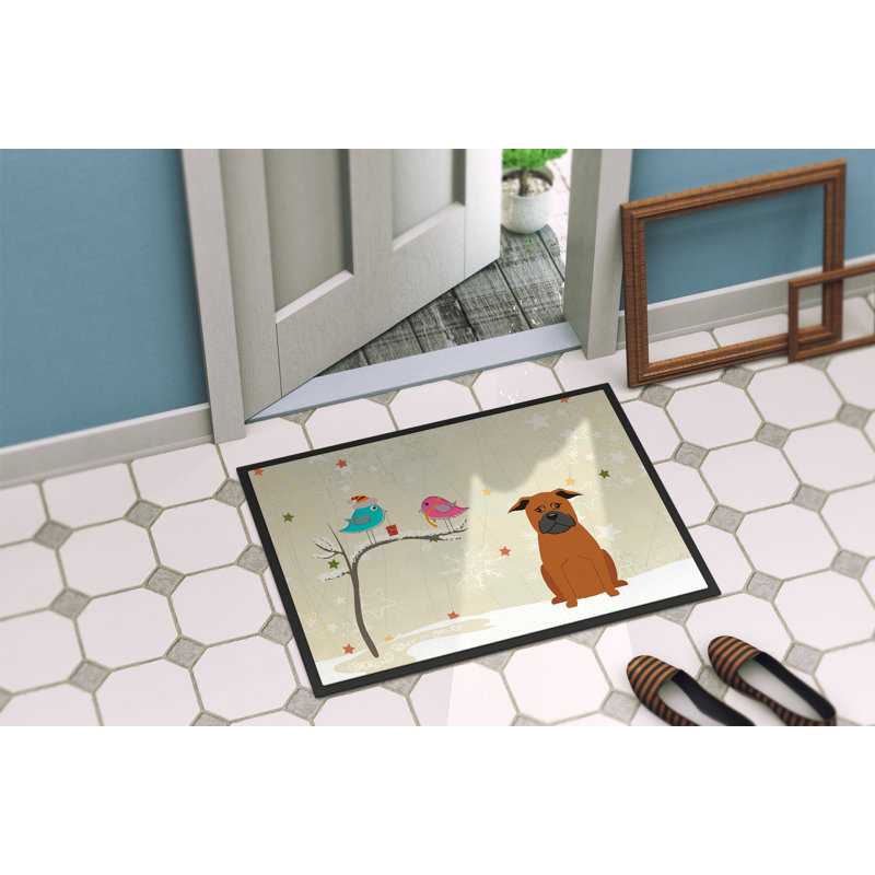 Tapis d'extérieur antidérapant pour chien Humboldt, Rectangle 1 pi 6 po x 2 pi 3 po