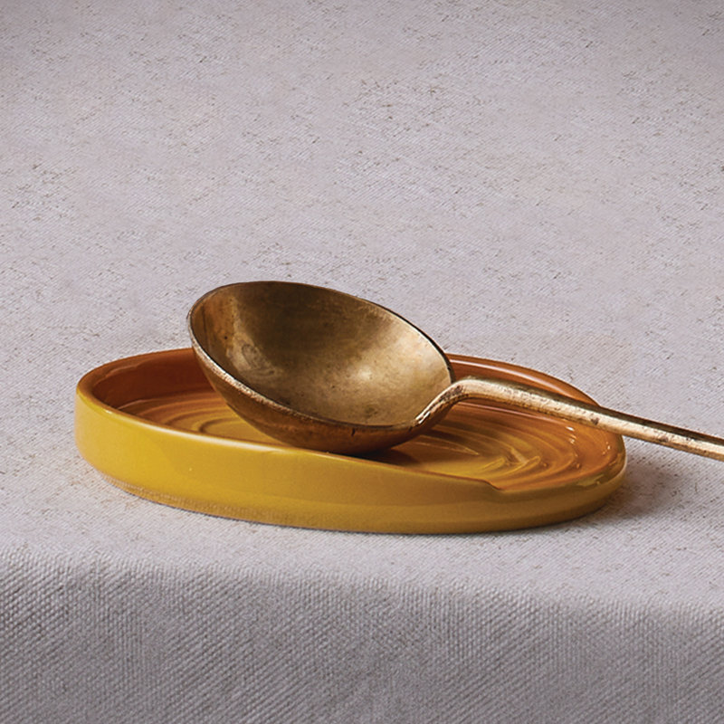 Le Creuset Stoneware Oval Spoon Rest, Nectar