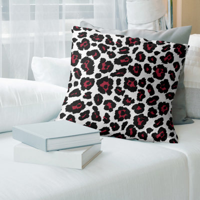 Animal Print Linen Reversible Throw Pillow