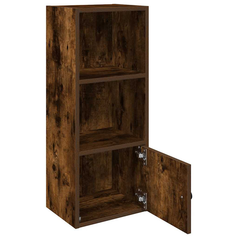 Conary 31cm W Bookcase, (3 Shelves) 77cmH x 31cmW x 24cmD, Smoked Oak