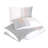 Ensemble de housse de couette en coton standard gris 3 pièces-66479419